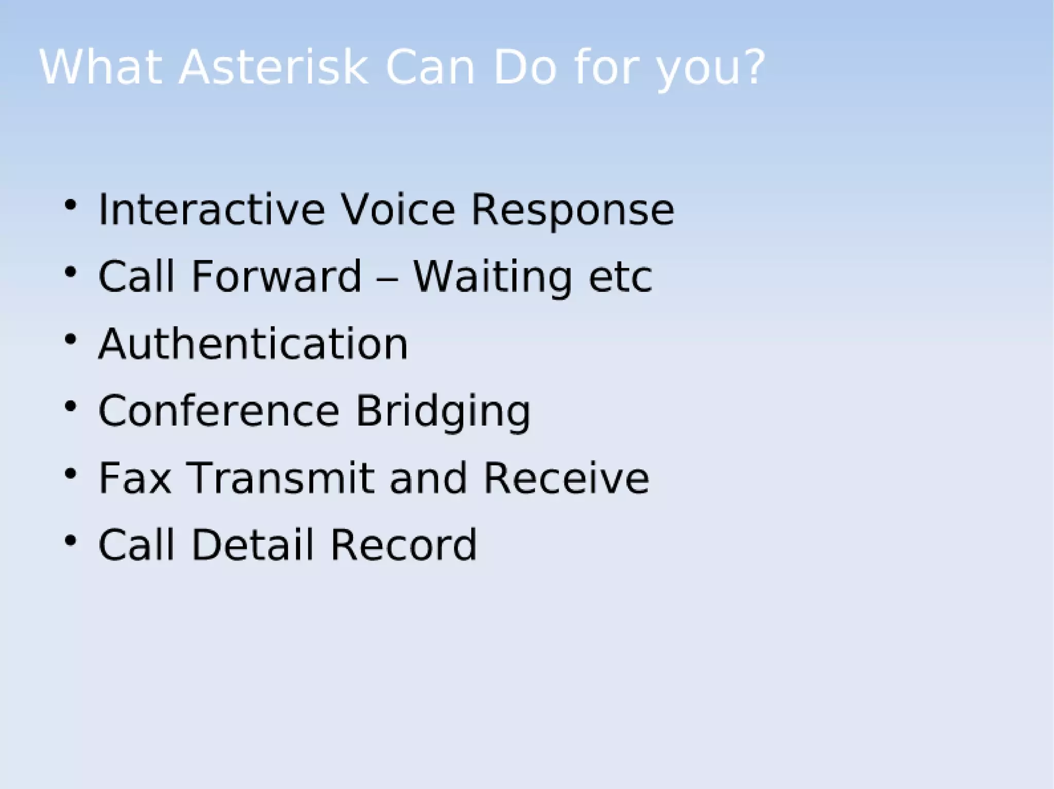 ASTERISK - Open Source PBS