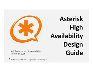 Asterisk High Availability Design Guide | PDF