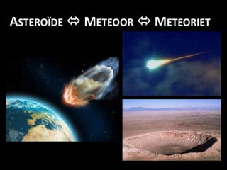 ASTEROÏDE  METEOOR  METEORIET
 