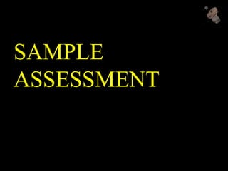 SAMPLE
ASSESSMENT
 