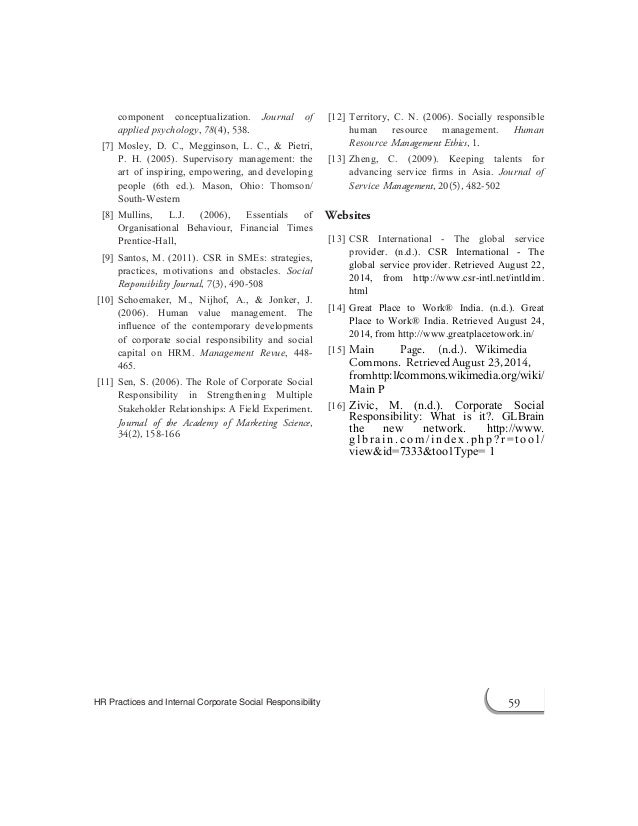 csr framework value1 corporate social