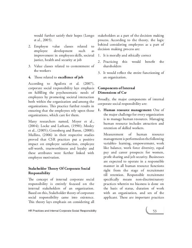 csr framework value1 corporate social