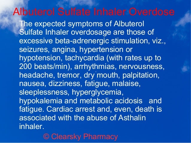 Albuterol Contraindications Heart Rate