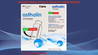 Asthalin Inhaler (Generic Albuterol Sulfate Inhaler) | PDF