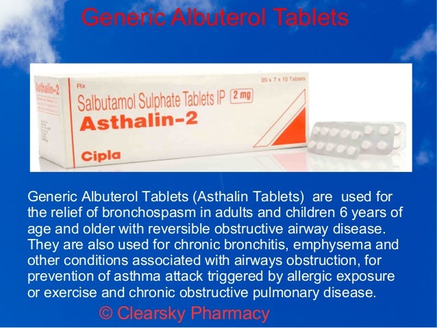 Albuterol tableta