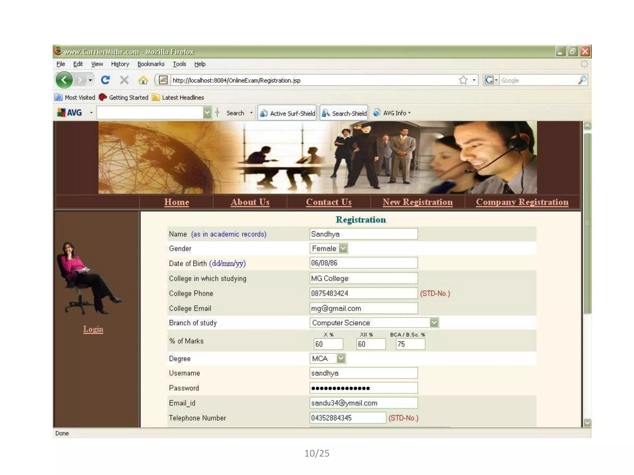 Candidate Registration




         10/25
 