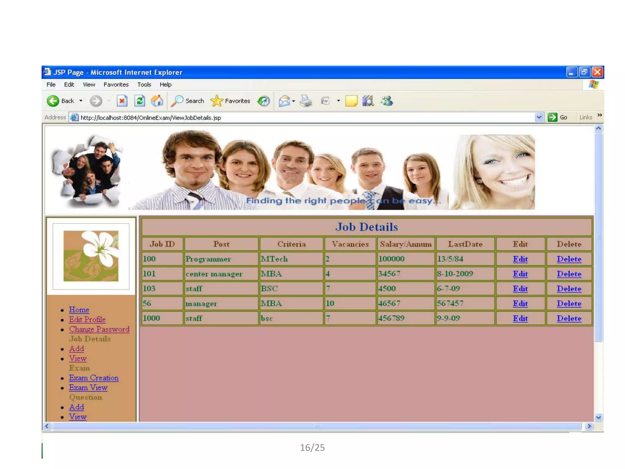 View Job Details




      16/25
 