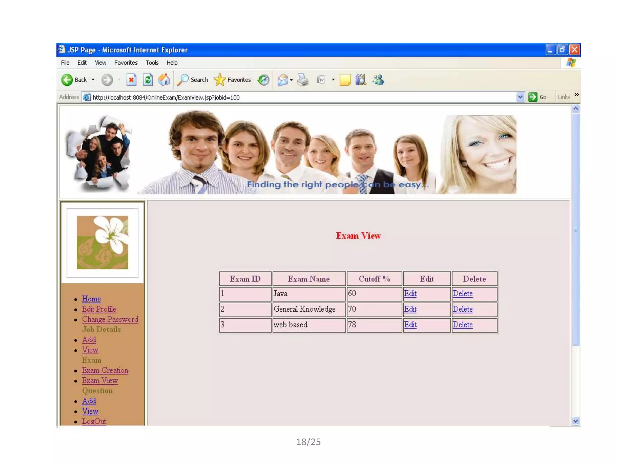 Exam View




   18/25
 
