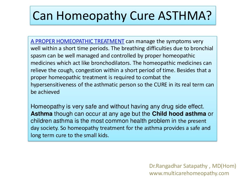 Asthma Homeopathic treatment