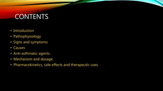 Asthma and classification and its mechanism and dosage | PPTX