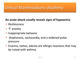 Hypoxemia Rash Asthma | PPTX