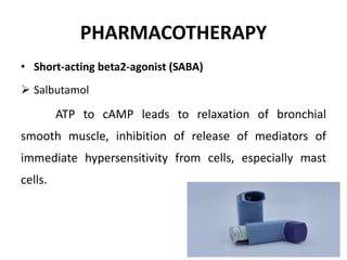 ASTHMA etiology, risk factors, pathophysiology and it's management | PPTX