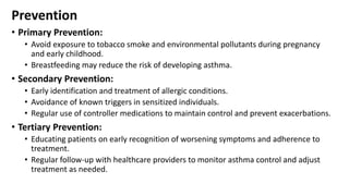ASTHMA, is a conition of lower respiratory tract | PPT