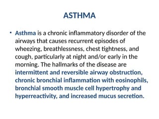 ASTHMA PRESENTATION PRESENTATION PRESENTATION | PPTX