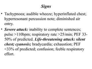 Feable Chest ASTHMA presentation mangement presentation | PPTX