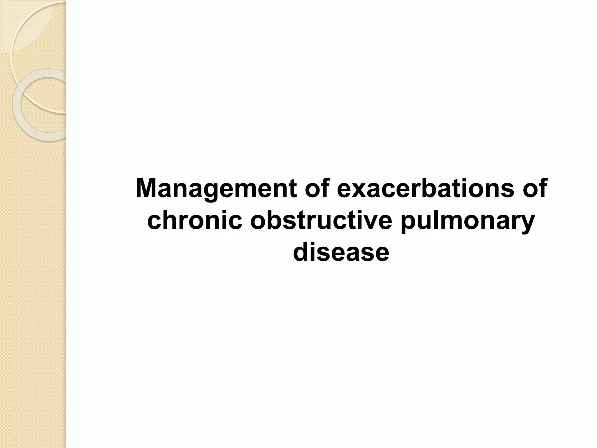 Asthma and COPD exacerbation - Emergency | PPTX