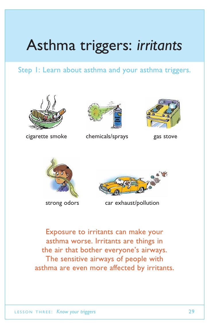 Asthma + Allergy Triggers asthma diagram 