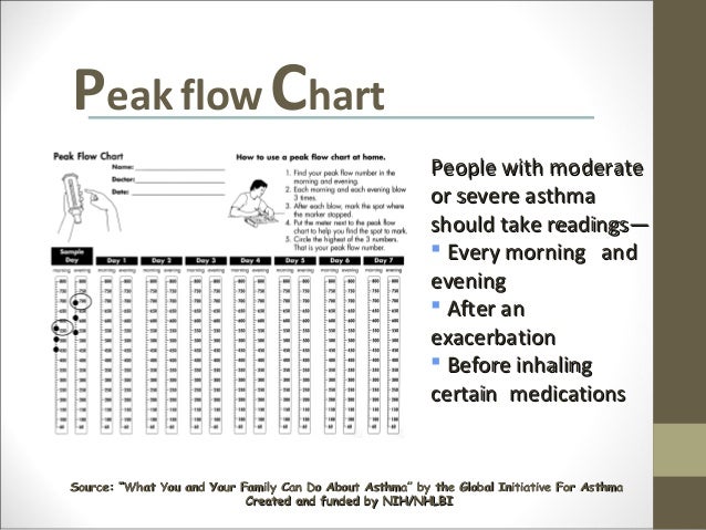 asthma and allergies power point schools peak air flow meter chart