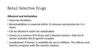 Comprehensive Pharmacology of Asthma and COPD Medications | PPTX