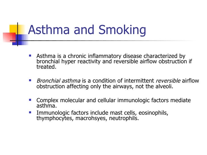 Asthma And Smoking