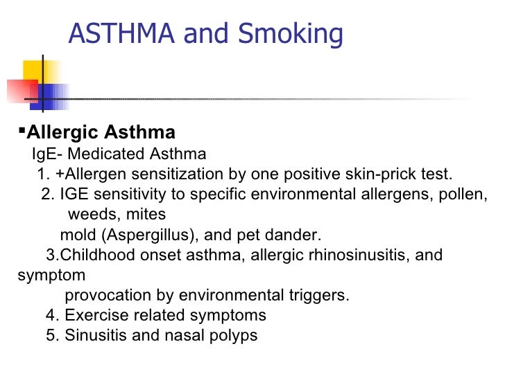 Asthma And Smoking