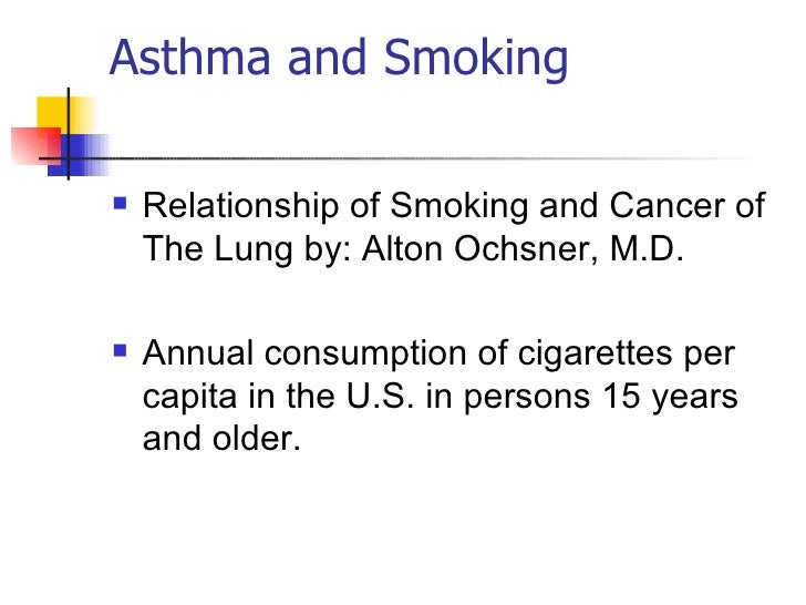 Asthma And Smoking