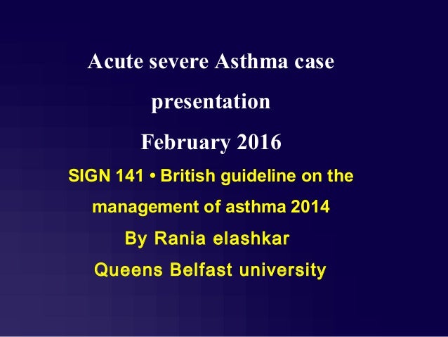 Asthma scenario case study picture