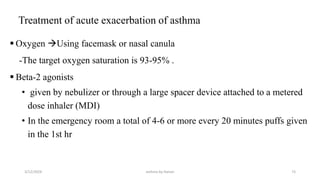 Case presentation on acute exacerbation of bronchial asthma | PPTX