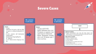 Severe Cases
Re- assess
in 20 mins
Re- assess
in 20 mins
 