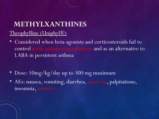 Uniphyl Asthma Pharmacotherapeutics of Asthma.pptx