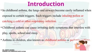 ASTHMA IN CHILDREN pptx | PPTX