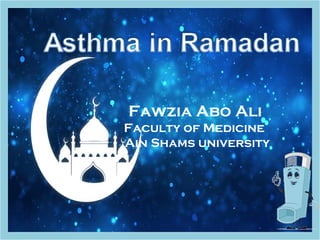 Fawzia Abo Ali
Faculty of Medicine
Ain Shams university
 