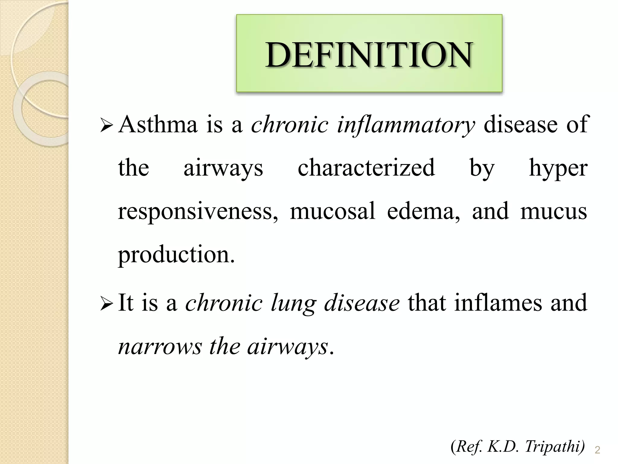 ASTHMA PPT BY MADHUKAR THAGNAR | PPTX