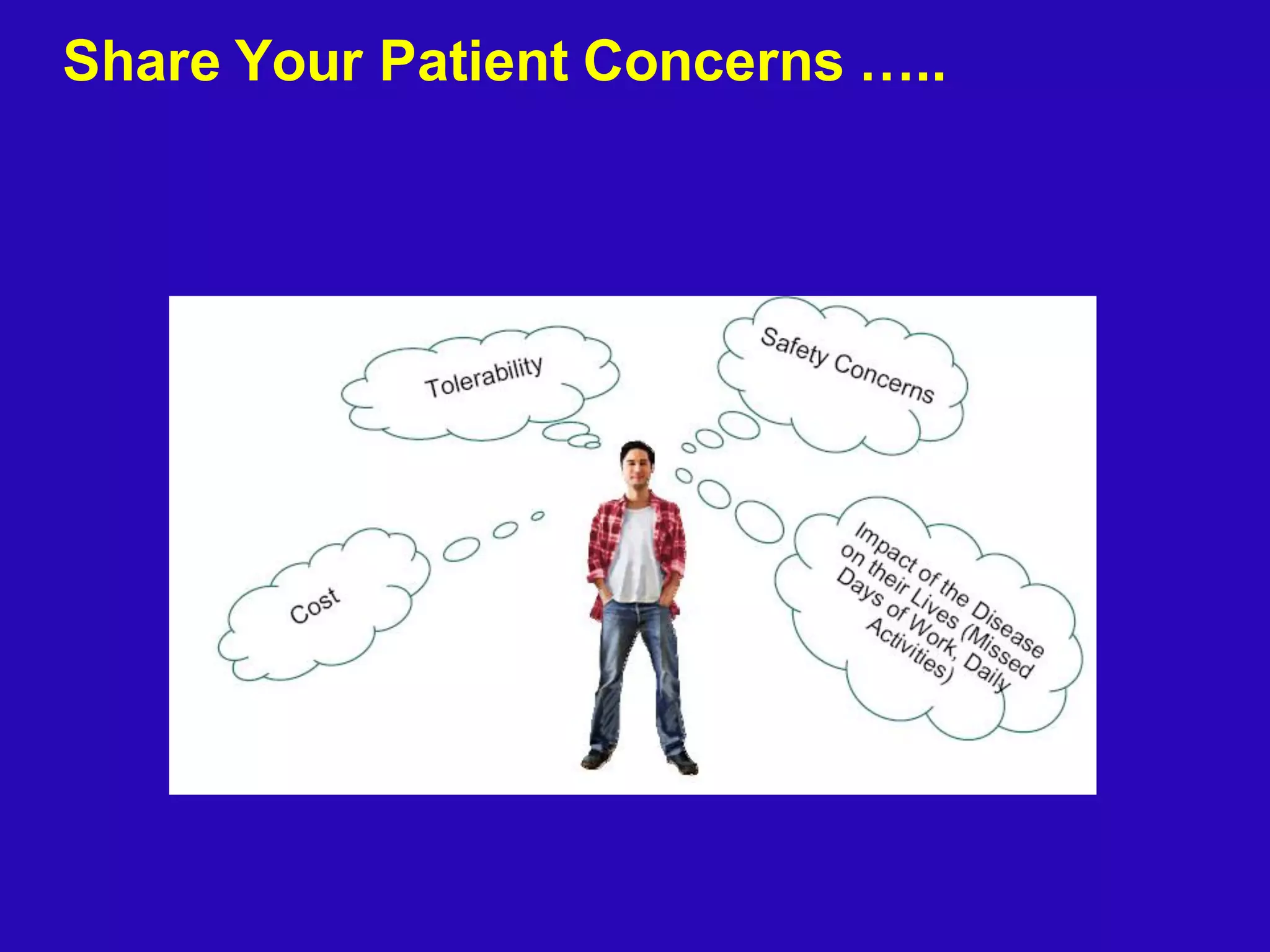 Share Your Patient Concerns …..
 