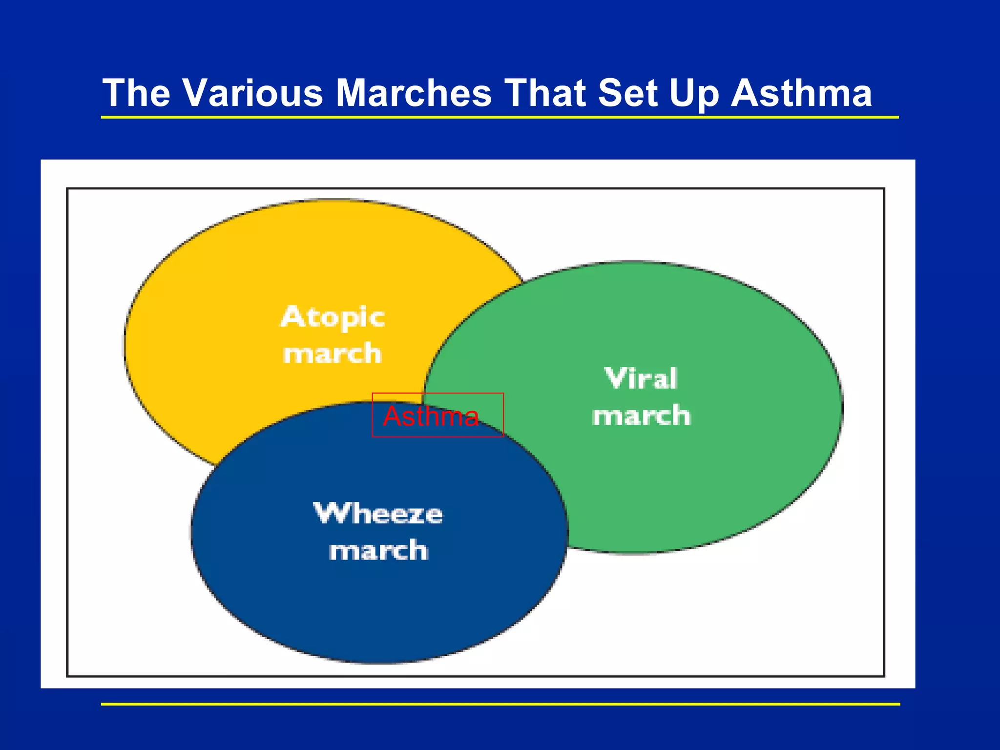 The Various Marches That Set Up Asthma
Asthma
 