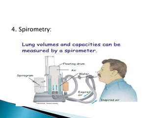 4. Spirometry:
 