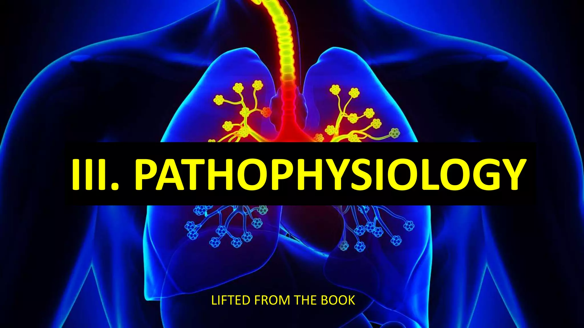 III. PATHOPHYSIOLOGY
LIFTED FROM THE BOOK
 