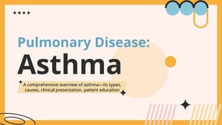 Asthma presentation Arjun. Ppt on asthma | PPTX