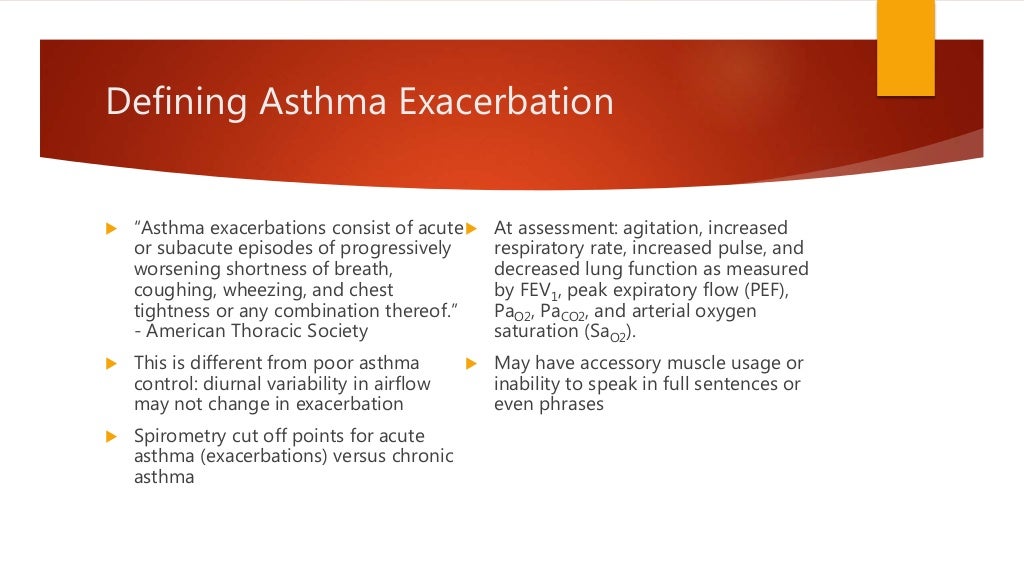 acute asthma exacerbation case study