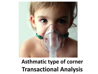 Asthmatic type of corner
Transactional Analysis
 
