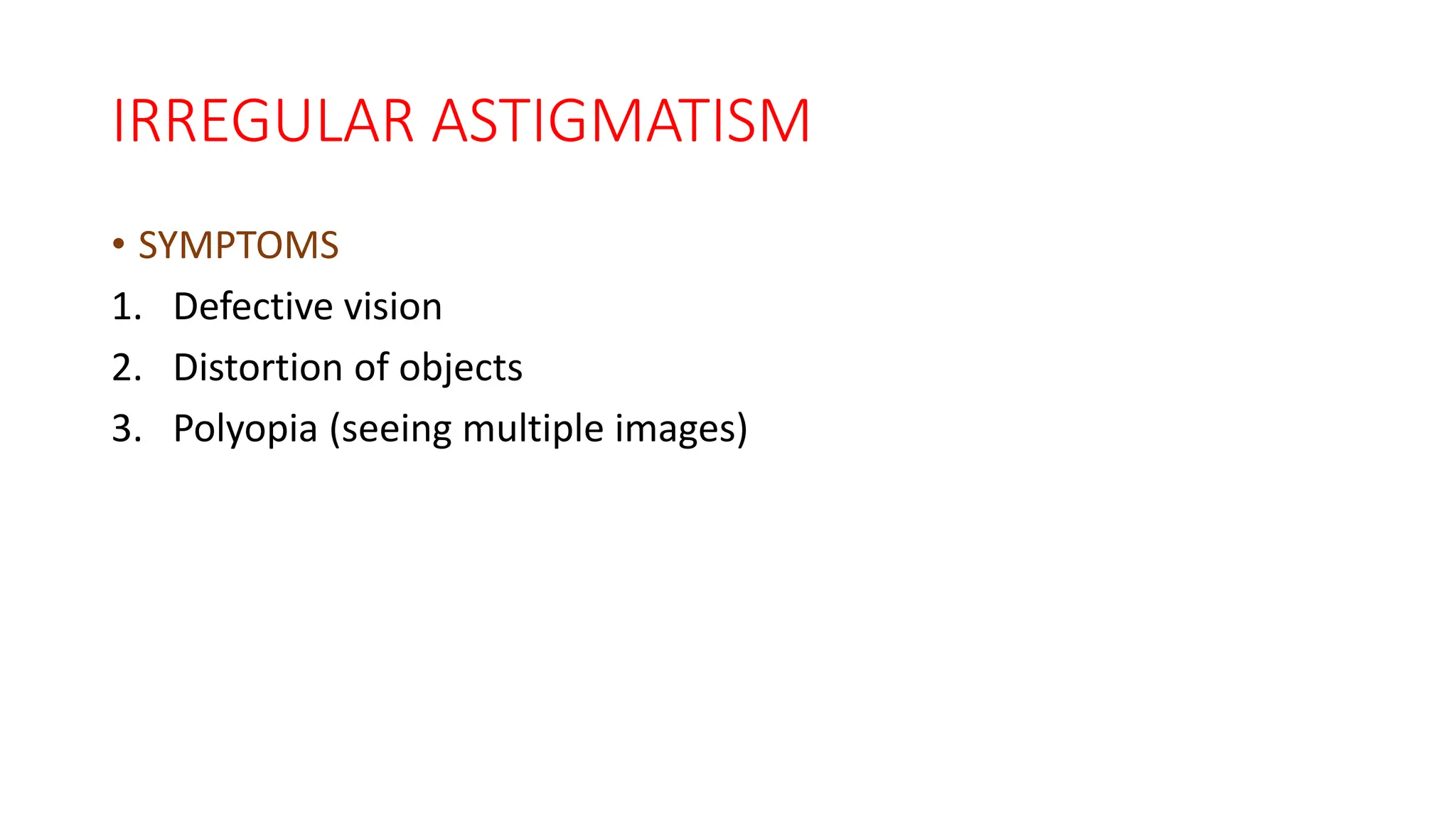 Astigmatism, Classification, Sturm's conoid | PPTX