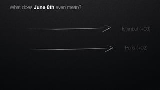 What does June 8th even mean?
Paris (+02)
Istanbul (+03)
 