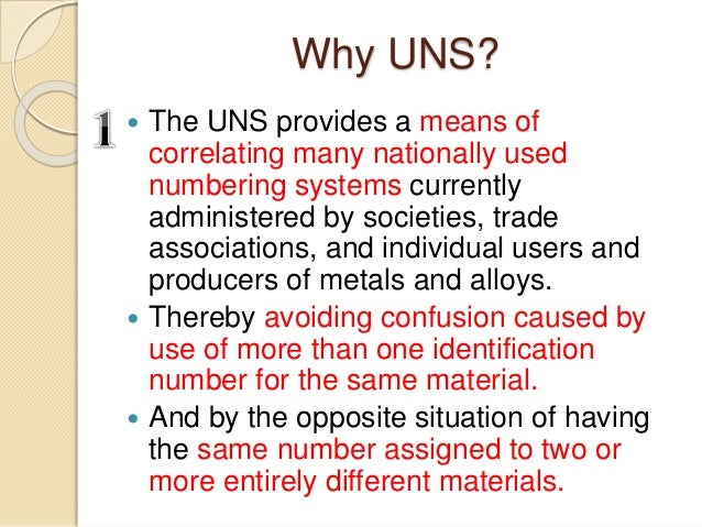 Numbering Metals And Alloy Uns Astm E 527 83