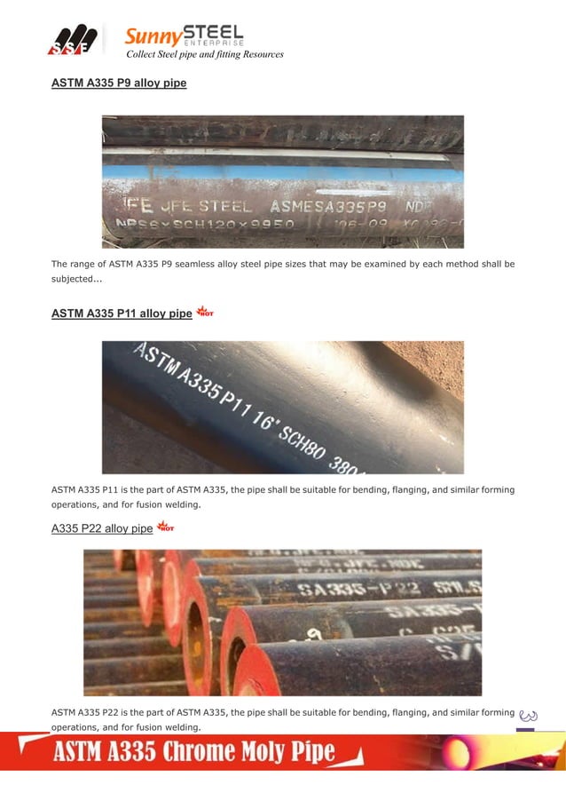 ASTM A335 CHROME MOLY PIPE | PDF