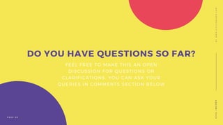 FEEL FREE TO MAKE THIS AN OPEN
DISCUSSION FOR QUESTIONS OR
CLARIFICATIONS, YOU CAN ASK YOUR
QUERIES IN COMMENTS SECTION BELOW
DO YOU HAVE QUESTIONS SO FAR?
CIVILINSIDER
P A G E 0 8
BYWWW.CIVILINSIDER.COM
 