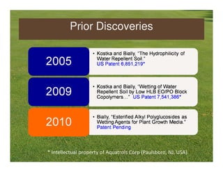 Prior Discoveries




* Intellectual property of Aquatrols Corp (Paulsboro, NJ, USA)
 