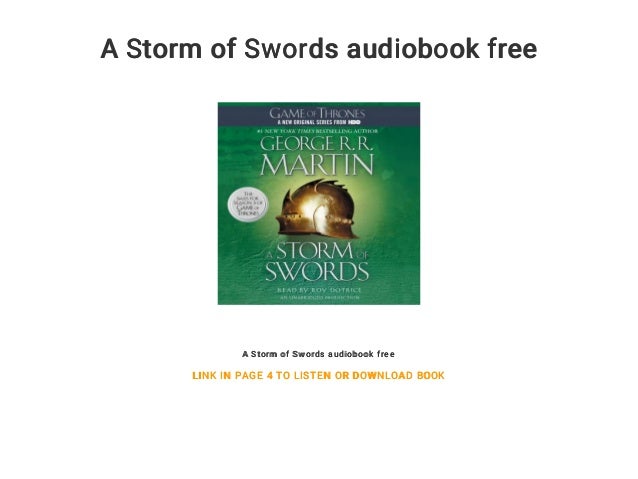 a storm of swords audiobook free download