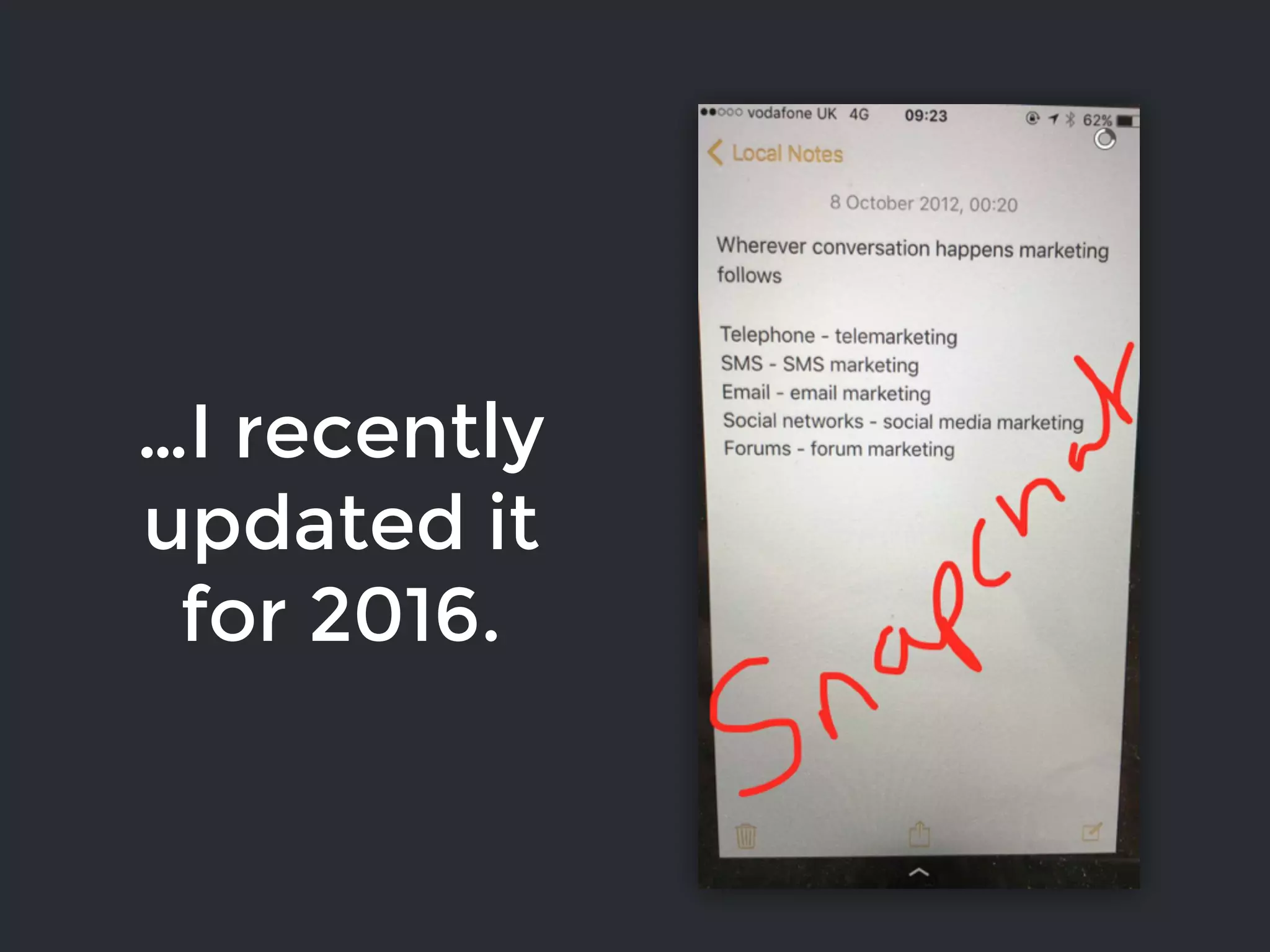 …I recently
updated it
for 2016.
 
