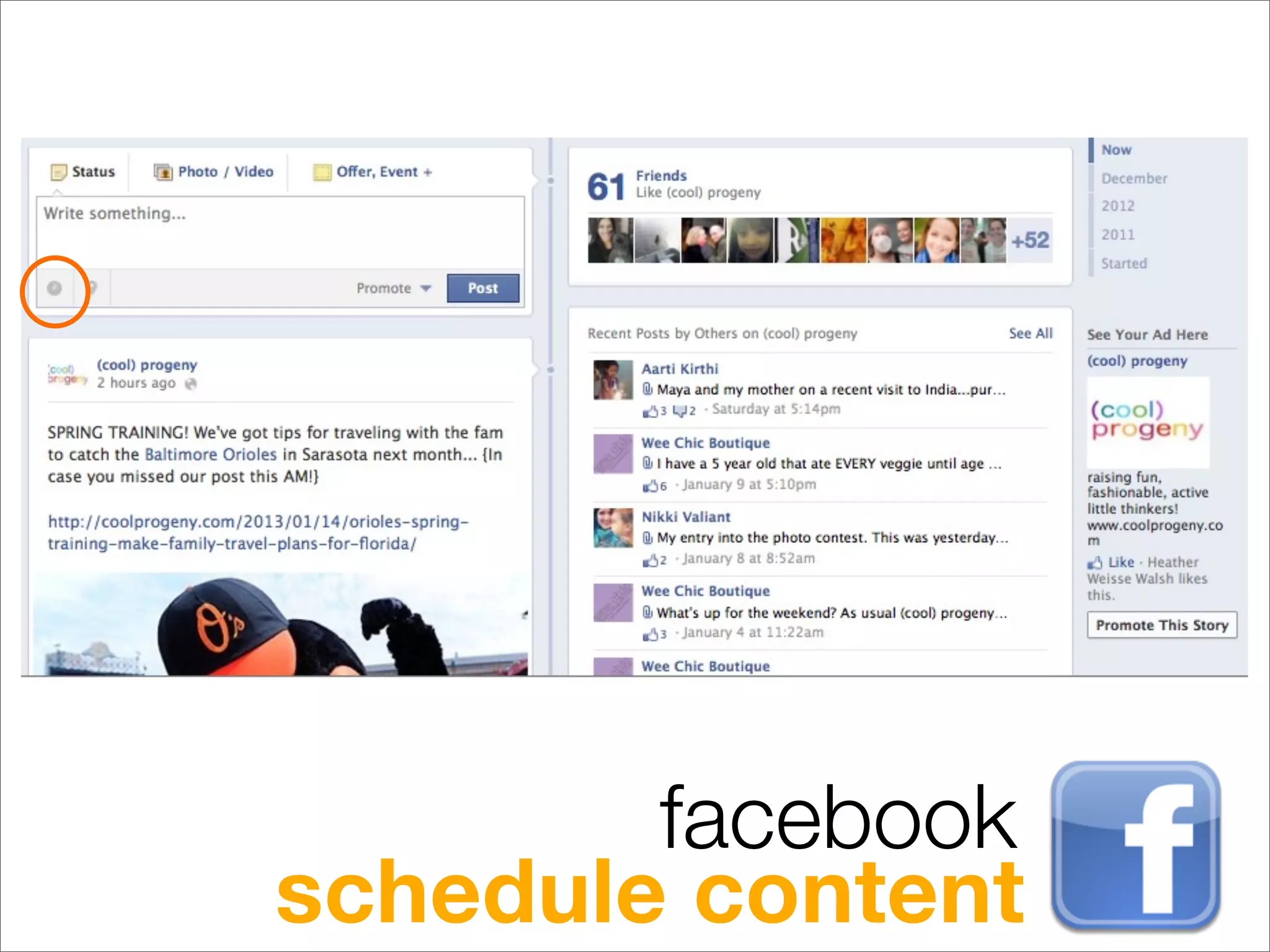 facebook
schedule content
 