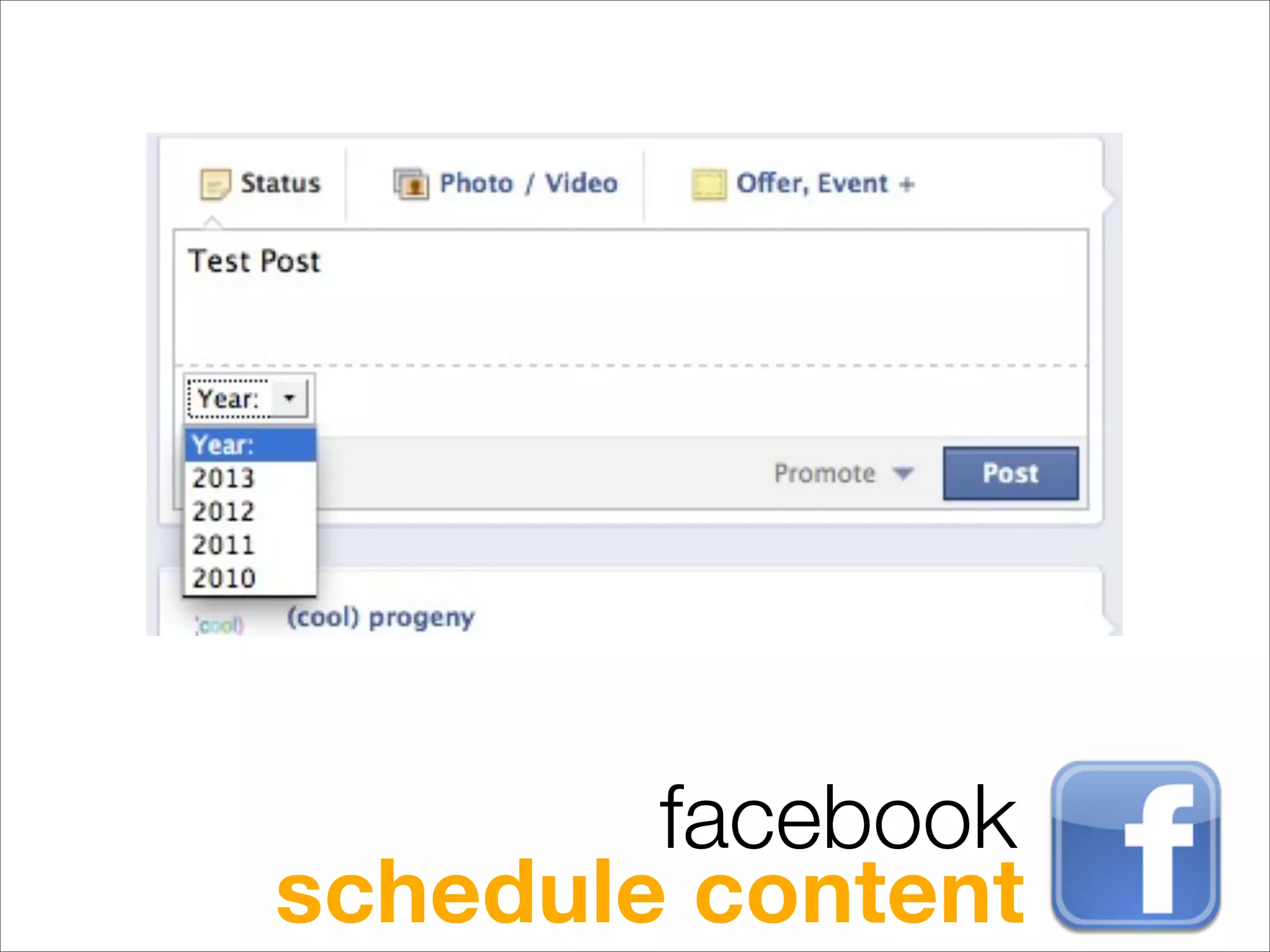 facebook
schedule content
 